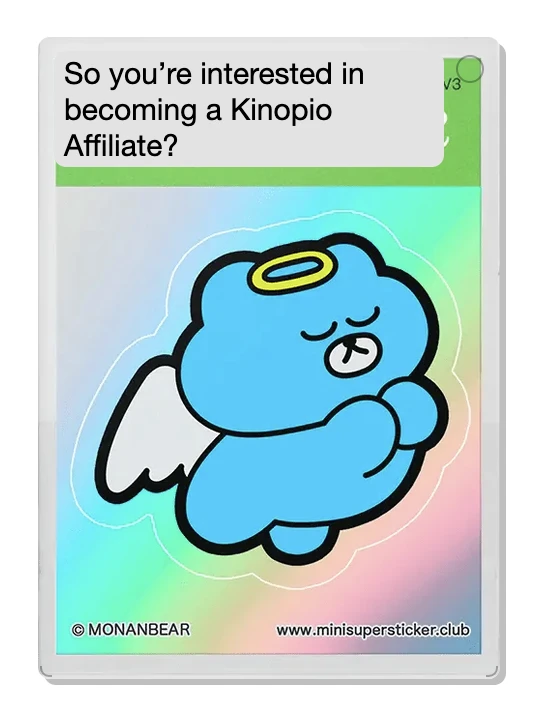So you're interested in
becoming a Kinopio
Affiliate?