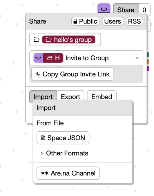 import-space