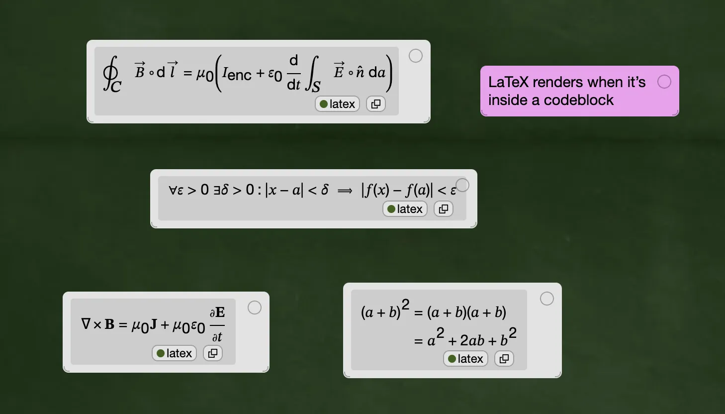 latex cards